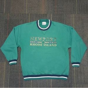 Retro Green Newport, Rhode Island Crewneck